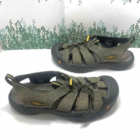 Keen Men’s Newport Waterproof Olive Green Leather Sandals Size 10.5 US Or 44 EU main image 12